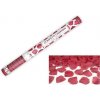 Párty konfety 60 cm – okvetné lístky – červené – svadba/valentín 8160H