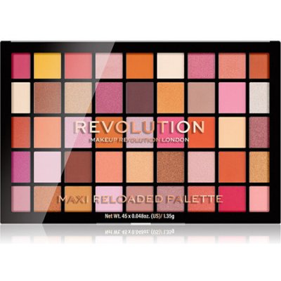 Makeup Revolution Maxi Reloaded Palette Big Big Love - Paletka púdrových očných tieňov 60,75 g