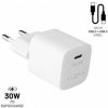 FIXED nabíjačka, USB-C, USB-C/USB-C kábel, 1m, 30W FIXC30M-CC-WH