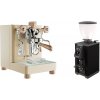 Lelit Bianca PL162T V3, gold + Stone Espresso Pebble, black