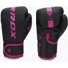 Boxerské rukavice RDX F6 čierno-ružové BGR-F6MP