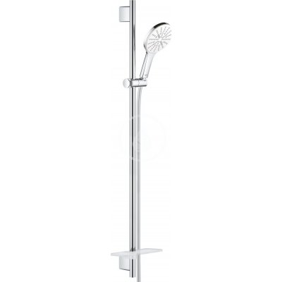 GROHE Rainshower SmartActive Súprava sprchovej hlavice 130, 3 prúdy, tyče 900 mm a hadice, mesačná biela