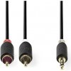 Kábel Jack 3,5mm stereo/2x Cinch 2m NEDIS CABW22200AT20