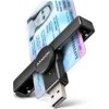 AXAGON CRE-SMPA, USB-A PocketReader čtečka kontaktních karet Smart card (eObčanka)