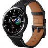20 mm kožený remienok Samsung Galaxy Watch / Xiaomi / Garmin / Huawei / Univerzálny čierna farba
