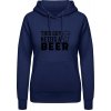 AWDis Hoodie Mikina - Nápis - Tento chlap potrebuje Pivo - Oxfordská modrá - XL - Dámske