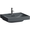 LAUFEN Meda závesné umývadlo s otvorom, s prepadom, 550 x 460 mm, matná grafitová, H8161127581041
