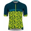KARPOS Cyklistický dres s krátkym rukávom - JUMP - tyrkysová/žltá