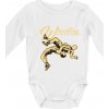 Wrestling v boji - Body dojčenské s dlhým rukávom - Dlhý r. 6-12 mes ( Biela )