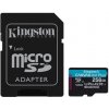 Kingston 256GB microSDXC Canvas Go Plus Gen4 200MB/s A2 U3 V30 + adaptér
