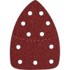 EXTOL papiere brúsne delta, suchý zips, balenie 10ks, 149 x 105 mm, P180 8803975