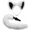 White Fox Tail and Ears Set