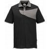 Portwest PW2 Polo tričko S/S, Veľkosť XL, Farba Black/Zoom Grey