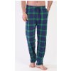 Gazzaz pánské pyžamové kalhoty zeleno modré