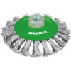 PROTECO kefa drôtená miska vrkočová 100mm*M14*2 NEREZ 10.234-100-NER