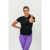 Dámske tričko Nebbia FIT Activewear Functional T-shirt with Short Sleeves black L