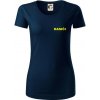Hasiči názov samostatný - Dámske tričko z organickej bavlny Origin (GOTS) - XL ( Tmavomodrá (veľmi tmavá - skoro čierna) )