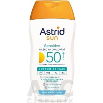 Astrid Sun Sensitive mlieko na opaľovanie pre citlivú pokožku SPF50+ 150 ml