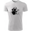 Bicie bubeník - Pánske tričko Fantasy športové - M ( Biela )