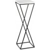 DekorStyle Stojan na květiny Loft 24 cm černý