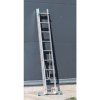 Hliníkový dvojdielny rebrík ALVE EUROSTYL s úpravou na schody, 2x9 priečok, dĺžka 4,28 m