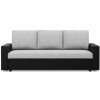 Trojmiestna rozkladacia sedačka LUNA sivá / čierna