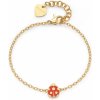 S'Agapõ Pozlátený náramok Lienka Click SCK267