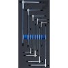 BGS 6090 Nářaďový modul 1/3: Zástrčné klíče T10 ÷ T50 s posuvnou T-rukojetí