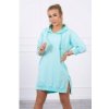 Šaty s kapucňou pre dámy 9078 - mätové Uni