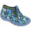 Befado detské papuče Sponky modré veľkosť 25