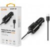 Nabíjačka do auta ALIGATOR USB-C, 2.4A, Turbo charge, Black