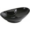 Kerra Kratos 139 keramické umývadlo na dosku Čierna, polomatná, KR139