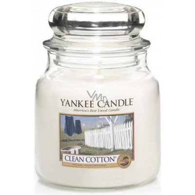 Yankee Candle Clean Cotton - Čistá bavlna vonná sviečka Classic strednej sklo 411 g