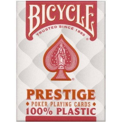 Bicycle PRESTIGE 100% plastové, červené