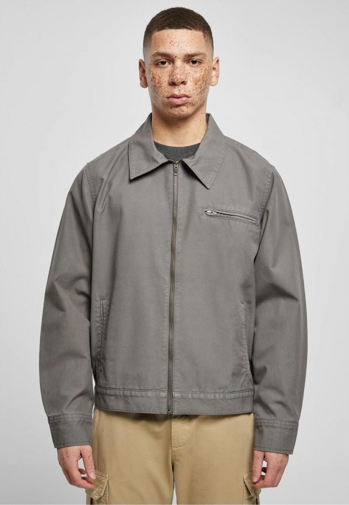 Urban Classics pánska bunda Overdyed Workwear Jacket darkshadow