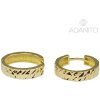 ADANITO BRN1218G - Zlaté náušnice krúžky 16 mm 2.65 g