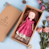 Ručne vyrobená figúrka bábiky Astoria 25 cm Waldorf Doll, tkanina, 4 roky +