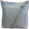 Dámska crossbody kabelka kožená - svetlo modrá