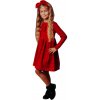 Fashionkids dievčenské kárované šaty Jarinka červená