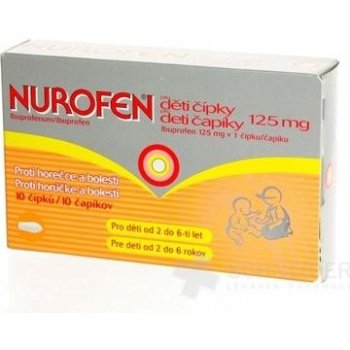 Nurofen pre deti čapíky 125 mg sup.10 x 125 mg