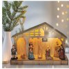 Solight LED dřevěný betlém 30x21cm 7x LED 2xAA 1V259 + záruka 3 roky zadarmo + záruka 3 roky zadarmo