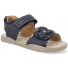 Barefoot detské sandále Ricosta – Pina nautic Nubuk, modré