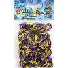 Rainbow Loom originálne gumičky svietiace žlto-fialové 600 kusov