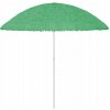 Plážový slnečník VidaXL PLÁŽOVÝ PARASOL 260 cm zelený