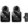 STABLECAM Bezdrôtový lavórový mikrofón 2v1 2,4 GHz typu C (vrátane batérie) (PULUZ)