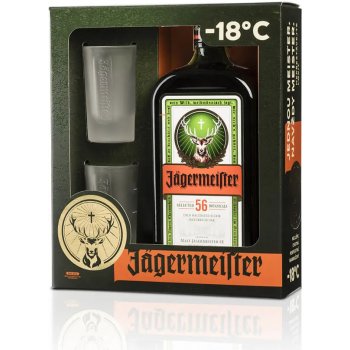 Jägermeister 35% 0,7 l (darčekové balenie 2 poháre)