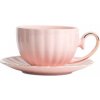 Šálka MINA s podšálkou, ružová 730634 250 ml