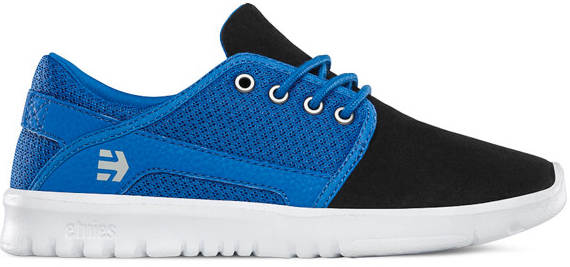 Etnies kids Scout BLACK/BLUE/GREY letné topánky