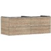 Hansgrohe Xelu Q - Umývadlová skrinka, 50x136x55 cm, 4 zásuvky, prírodný dub/matná biela 54088700
