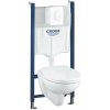 Grohe Solido Set predstenovej inštalácie, klozetu a dosky softclose, tlačidlo Skate Air, alpská biela 39116000-GR